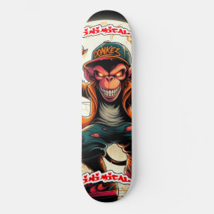 Skateboard Petit singe du mal inimitable