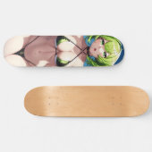 Skateboard Petite fille Anime Haired Green courte (Horz)