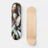 Skateboard Petits poissons blancs (Recto)
