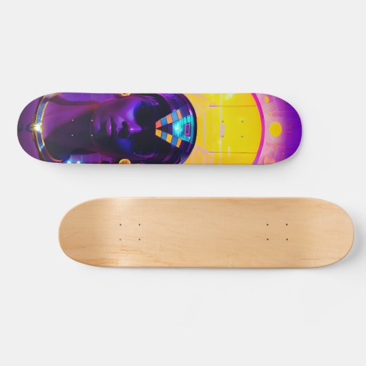 Skateboard Pharaon Synthwave (Horz)