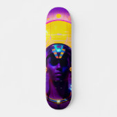 Skateboard Pharaon Synthwave (Devant)