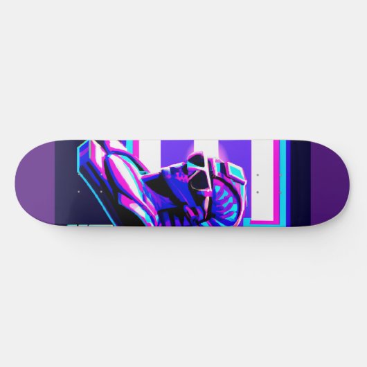 Skateboard Pharaon Synthwave (Horz)