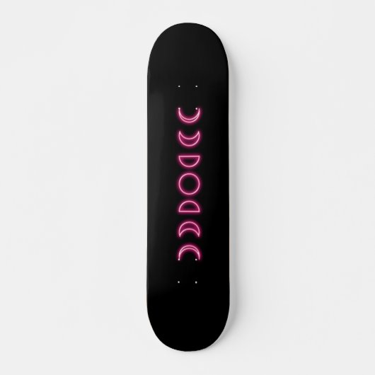 Skateboard Phases de la lune de néon (Devant)