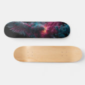 Skateboard Phénix s'élevant dans une explosion de couleurs vi (Horz)