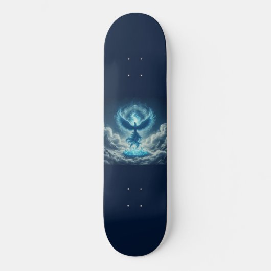 Skateboard Phoenix bleu (Recto)