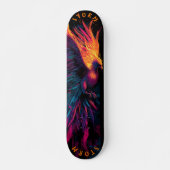 Skateboard Phoenix Neon Graffiti Street Art - Edition Limitée (Devant)