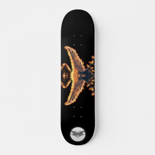Skateboard Phoenix Orange brûler Ghosts Panda Patrol (Devant)