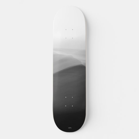 Skateboard photo abstraite noir et blanc (Recto)