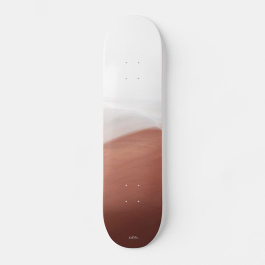 skateboard photo abstraite rouge et blanc (Recto)