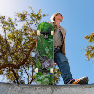 Skateboard Photo de fleurs d'été dans un jardin de cottage an