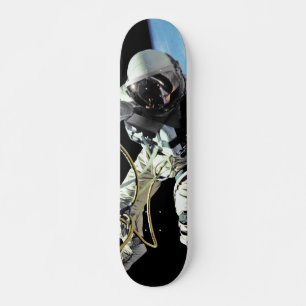 Skateboard Photo de la première marche spatiale de l'astronau