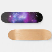 Skateboard Photo de l'espace céleste noir et violet (Horz)