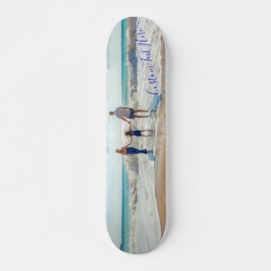 Skateboard Photo et texte personnalisés - Votre propre design