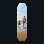 Skateboard Photo et texte personnalisés - Votre propre design<br><div class="desc">Photo et texte personnalisés - Unique votre propre design - Famille personnalisée / Amis ou Cadeau personnel - Ajouter votre texte et photo - Redimensionnez et déplacez les éléments avec l'outil de personnalisation!</div>