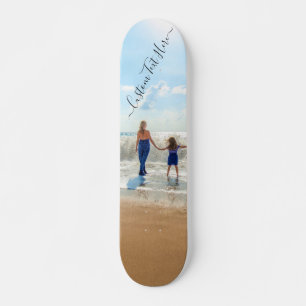 Skateboard Photo personnalisée et texte votre propre planche