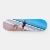 Skateboard Photo personnalisée Votre design J'aime (Horz)