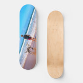 Skateboard Photo personnalisée Votre design J'aime (Recto)