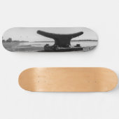 Skateboard photo thème marin, noir et blanc (Horz)