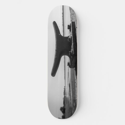 Skateboard photo thème marin, noir et blanc (Recto)
