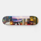 Skateboard Photographe Abstrait de l'aube dans la ville (Horz)