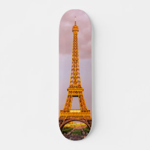 Skateboard Photographie romantique de la tour Eiffel   Paris,