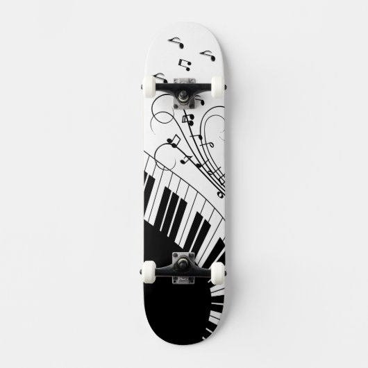 Skateboard Piano Keyboard Music Design (Recto)
