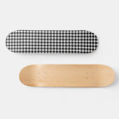 Skateboard Pied-de-poule noir et blanc (Horz)