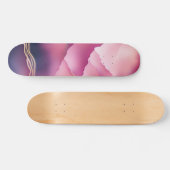 Skateboard Pierre de marbre métallique en or rose (Horz)