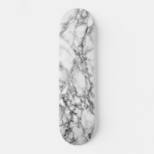 Skateboard Pierre Marbre blanc tendance - Moderne