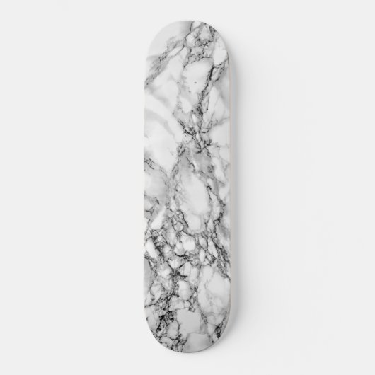 Skateboard Pierre Marbre blanc tendance - Moderne (Recto)