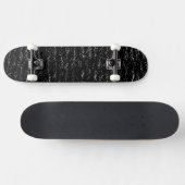 Skateboard Pierre noire et argent (Horz)