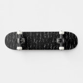 Skateboard Pierre noire et argent (Horz)