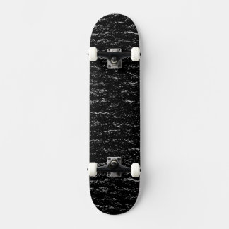 Skateboard Pierre noire et argent