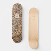 Skateboard Pierres de rivière de géologie avec le monogramme (Recto)