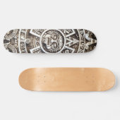 Skateboard Pierres sculptées Maya Aztec Calendrier Sun mésoam (Horz)