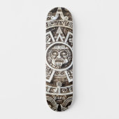 Skateboard Pierres sculptées Maya Aztec Calendrier Sun mésoam (Recto)