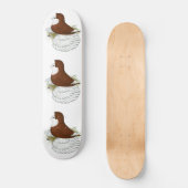 Skateboard Pigeon Trompette Rouge Baldhead (Recto)
