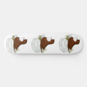 Skateboard Pigeon Trompette Rouge Baldhead (Horz)