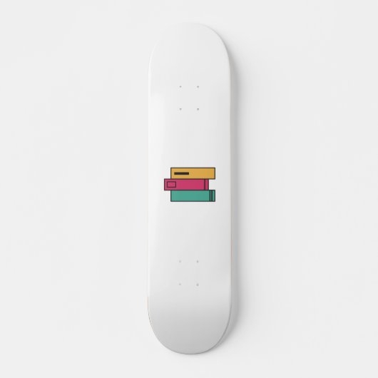 Skateboard pile de livres (Devant)