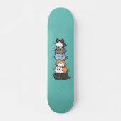 Skateboard Pile Kawaii Adorable De Chats Kitty (Devant)