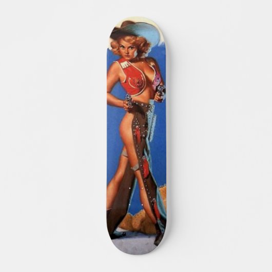 Skateboard pin-up de cow-girl (Devant)