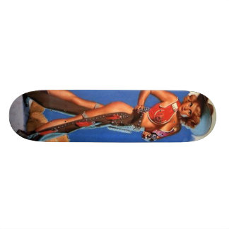 Skateboard pin-up de cow-girl