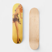 Skateboard pin-up vintage (Recto)