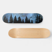 Skateboard Pine Forest Night (Horz)