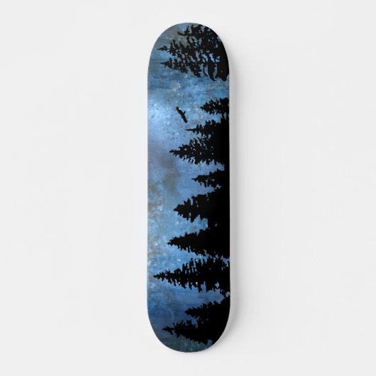 Skateboard Pine Forest Night (Devant)