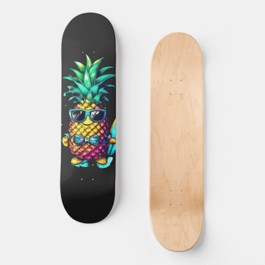 SKATEBOARD PINEAPPLE THE FRUIT OF FUN AND RELAXATION (Recto)