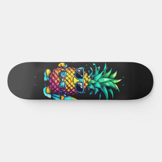 SKATEBOARD PINEAPPLE THE FRUIT OF FUN AND RELAXATION (Horz)