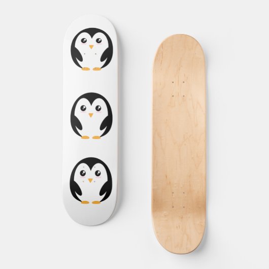 Skateboard Pingouin mignon (Recto)