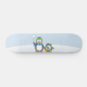 Skateboard Pingouins à neige (Horz)