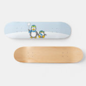 Skateboard Pingouins à neige (Horz)
